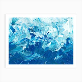 Blue Wave 1 Art Print