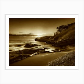 Sunset At The Beach 650 Art Print