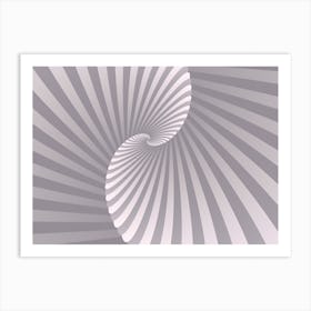 Abstract Retro Spiral Background Wallpaper Art Print