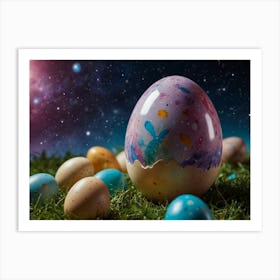 Easter Eggs in the cosmos Art Print