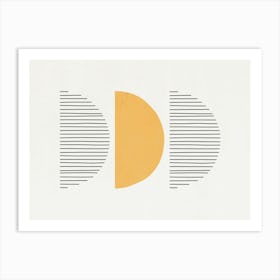 Abstract Art - Yellow 01 Art Print