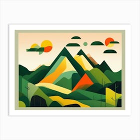 Mountain Landscape Art Print