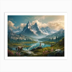 Mountain Landscape 3 Art Print