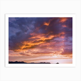 Shiprock Sunset VI on Film Art Print
