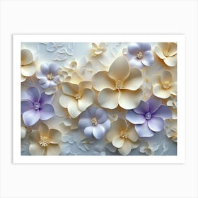 Paper Flowers 95 Art Print