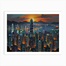 Hong Kong City1 Art Print