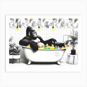 Gorilla’s Chill Zone Art Print