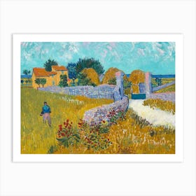 Vincent van Gogh, The Farmhouse in Provence, 1888 HD Remastered Painting Art Print