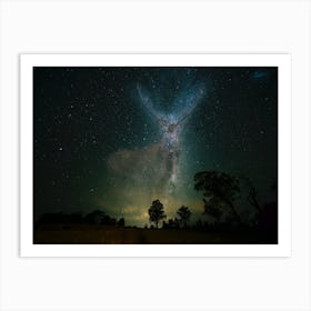 Stag Clearing Galaxy Art Print