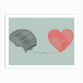 Heart And Brain Art Print