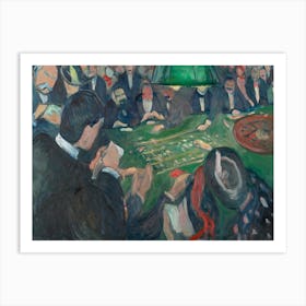  At The Roulette Table In Monte Carlo, Edvard Munch Art Print