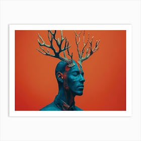 Deer Head 5 Art Print