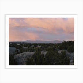 Pastel Desert Sunset Art Print