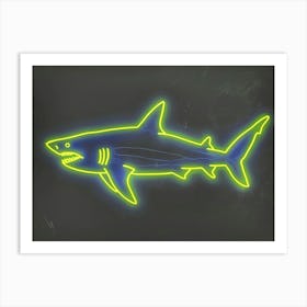 Neon Port Jackson Shark 1 Art Print