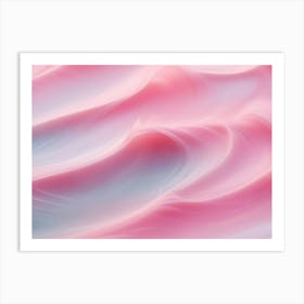 Soft Pink And Purple Hues Swirl And Blend, Creating A Dreamy And Abstract Background With A Textured, Silky Effect Art Print