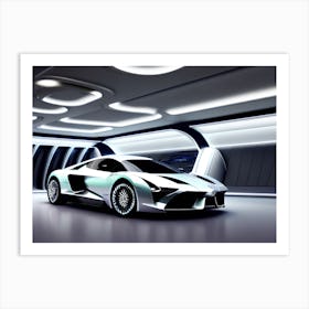 Futuristic Sports Car 9 Art Print