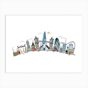 London Skyline Art Print