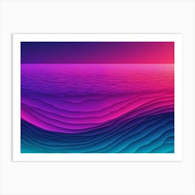 Abstract Ocean Background Art Print