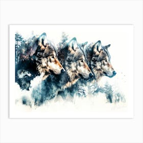 Brotherhood Of The Wolf - Wolf Pack Art Print