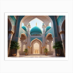 Interior Of A Mosque 1 Art Print