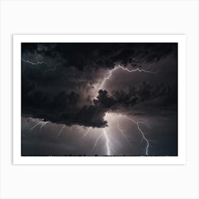 Lightning In The Sky 26 Art Print