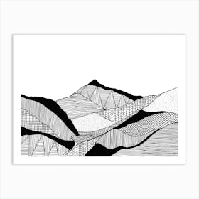 Snowdon Mountain Art Print