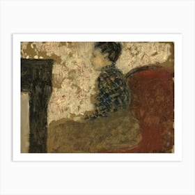 Woman Sitting by the Fireside (ca, 1894) by Edouard Vuillard. Art Print