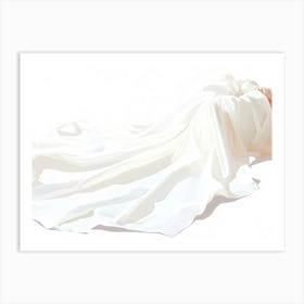 Bride In White Art Print