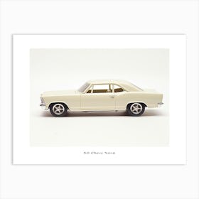 Toy Car 68 Chevy Nova White Poster Art Print