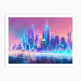 Futuristic Cityscape 48 Art Print