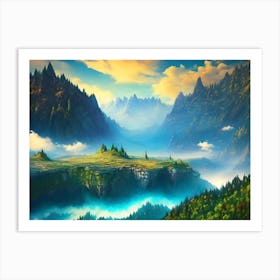 Landscape Painting 42 Art Print