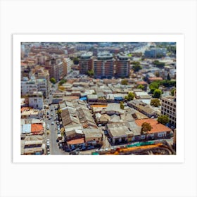 Aerial View Of South Tel Aviv Neighborhoods Cityspace Art Print