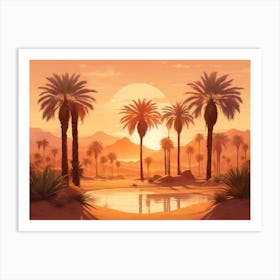 Desert Landscape Art Print