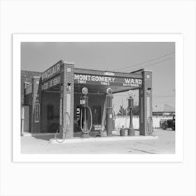 Service Station, Dalhart, Texas By Russell Lee Art Print