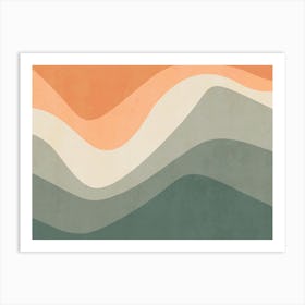 Abstract Wave - Tn01 Art Print