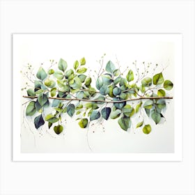 Eucalyptus Branch Art Print