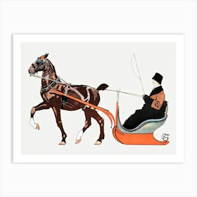 Man In A Carriage, Edward Penfield Art Print