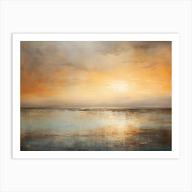 Sunset Over The Ocean Art Print