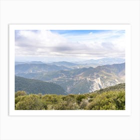 View Of The Greek Mountains Art Print