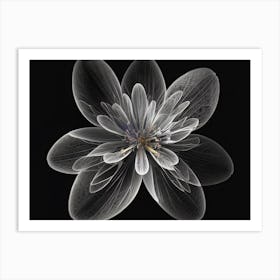 Glowing Flower 10 Art Print