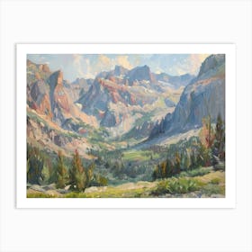 Western Landscapes Rocky Mountains 3 Art Print