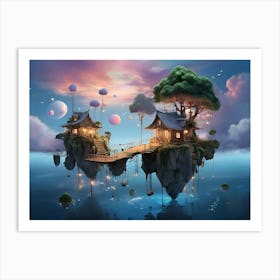 Island In The Sky Paintings Art Print 2 Art Print