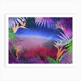 Tropical Space Jungle #4 Art Print