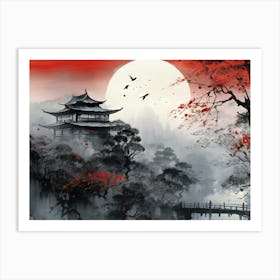 Asian Landscape Painting 5 Art Print