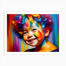 Smiling Child Portrait Art Print