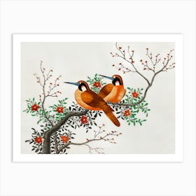 Birds On A Branch 7 Art Print