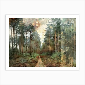 Forest Collage 3 Art Print