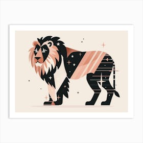 Zodiac Lion Art Print