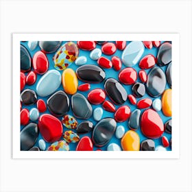 Colorful Pebbles Art Print