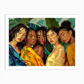 Asian Girls Art Print